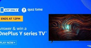 Amazon OnePlus Y Series TV Quiz Answers